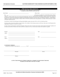 Form INS3217 Electronic Business Entity Public Insurance Adjuster Supplemental Form - Ohio, Page 3