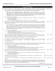 Form INS3252 Business Entity Surety Bail Bond License Application - Ohio, Page 2