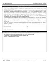 Form INS3293 Individual Title Insurance Marketing Representative (Timr) License Application - Ohio, Page 4