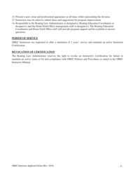 Form DNR8285 Obec Instructor Applicant Packet - Ohio, Page 3