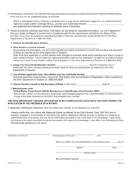 Form DNR8558 Application for Ohio Watercraft Dealer License - Ohio, Page 2