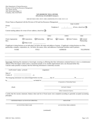 Form DNR5617 (3) Non-domestic Well Owner Financial Statement - Ohio