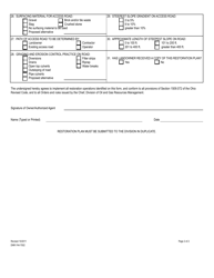 Form DNR-744-7002 (4) Restoration Plan - Ohio, Page 2
