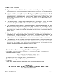 Form DNR-744-5000 Application for Examination and Certification as a Surface Mine Blaster - Ohio, Page 2