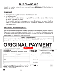 Form SD100 &quot;School District Income Tax Return&quot; - Ohio, Page 5