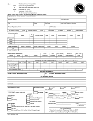 Form OS-1 &quot;Permit Application Form&quot; - Ohio