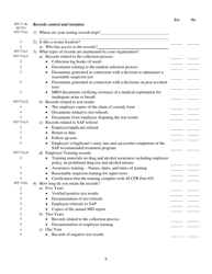 Fta Drug Abuse and Alcohol Misuse Testing Program Subrecipient Program Compliance Checklist - Ohio, Page 9