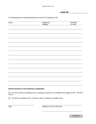 Form 1.0 Surviving Spouse, Children, Next of Kin, Legatees and Devisees - Ohio, Page 2