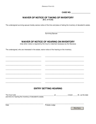 Form 6.0 Inventory and Appraisal - Ohio, Page 2