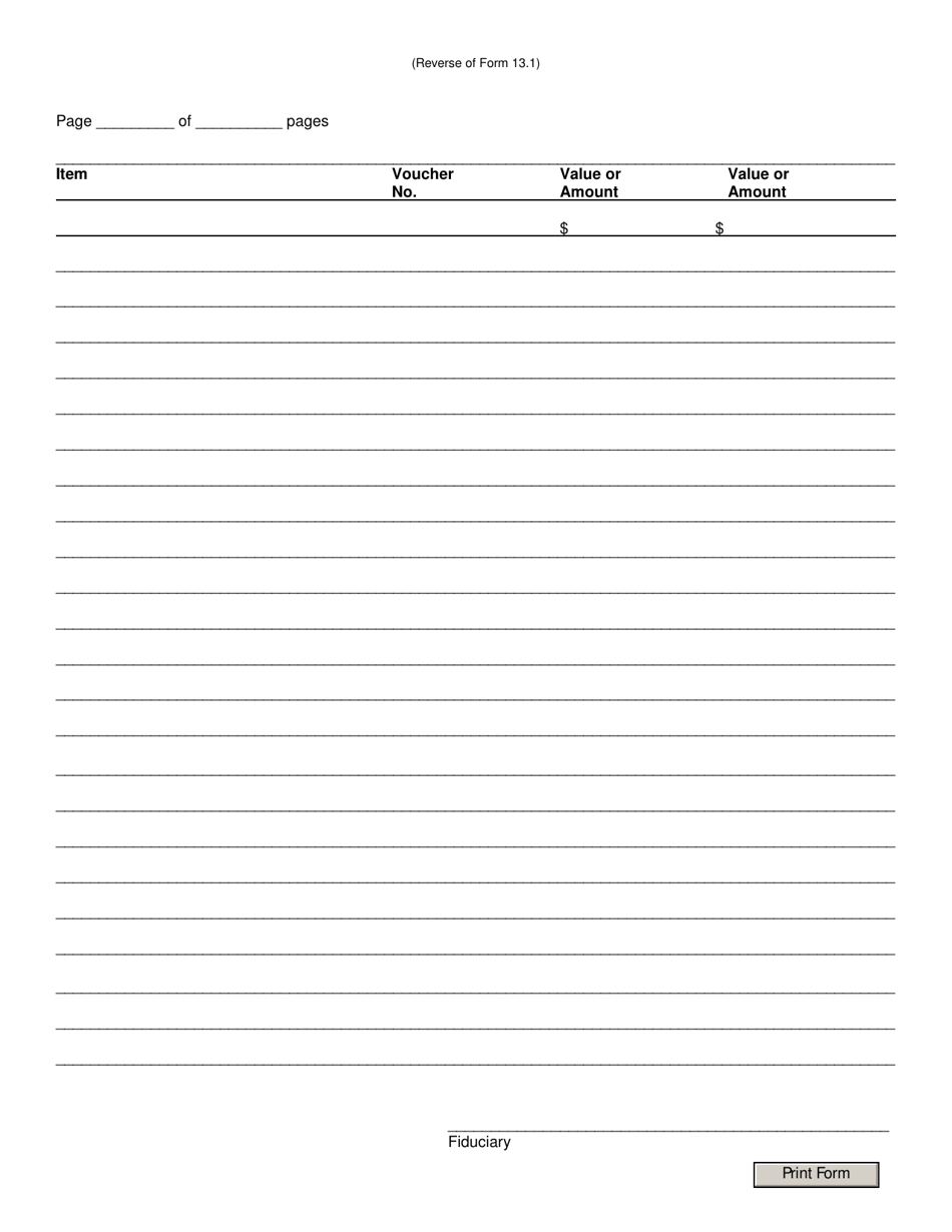 Form 13.1 - Fill Out, Sign Online and Download Fillable PDF, Ohio ...