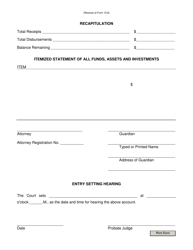 Form 15.8 Guardian&#039;s Account - Ohio, Page 2