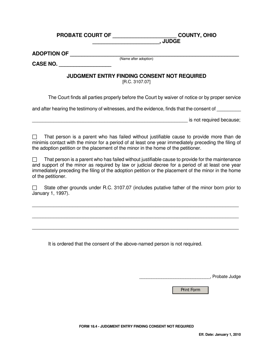 judicial consent form