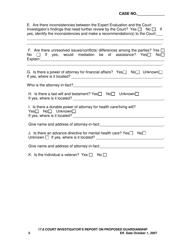 Form 17.8 Court Investigator&#039;s Report on Proposed Guardianship - Ohio, Page 5