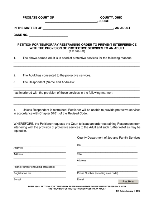 Form 23.6  Printable Pdf