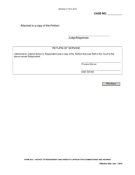 Form 26.5 Notice to Respondent and Order to Appear for Examinations and Hearing - Ohio, Page 2