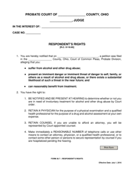 Form 26.7 Respondent's Rights - Ohio