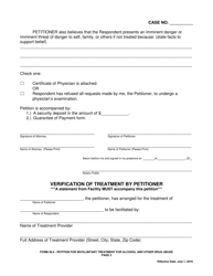 Form 26.0 Petition for Involuntary Treatment for Alcohol and Other Drug Abuse - Ohio, Page 2