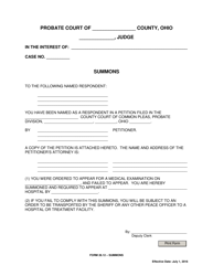 Document preview: Form 26.12 Summons - Ohio