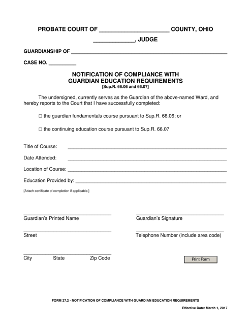 Form 27.2  Printable Pdf