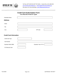 Form 8003 Authentication Request Cover Letter - Ohio, Page 2