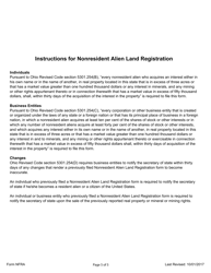 Form NFRA Nonresident Alien Land Registration - Ohio, Page 5