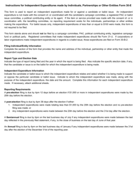 Form 30-E Independent Expenditures Made by Individuals, Partnerships or Other Entities - Ohio, Page 2