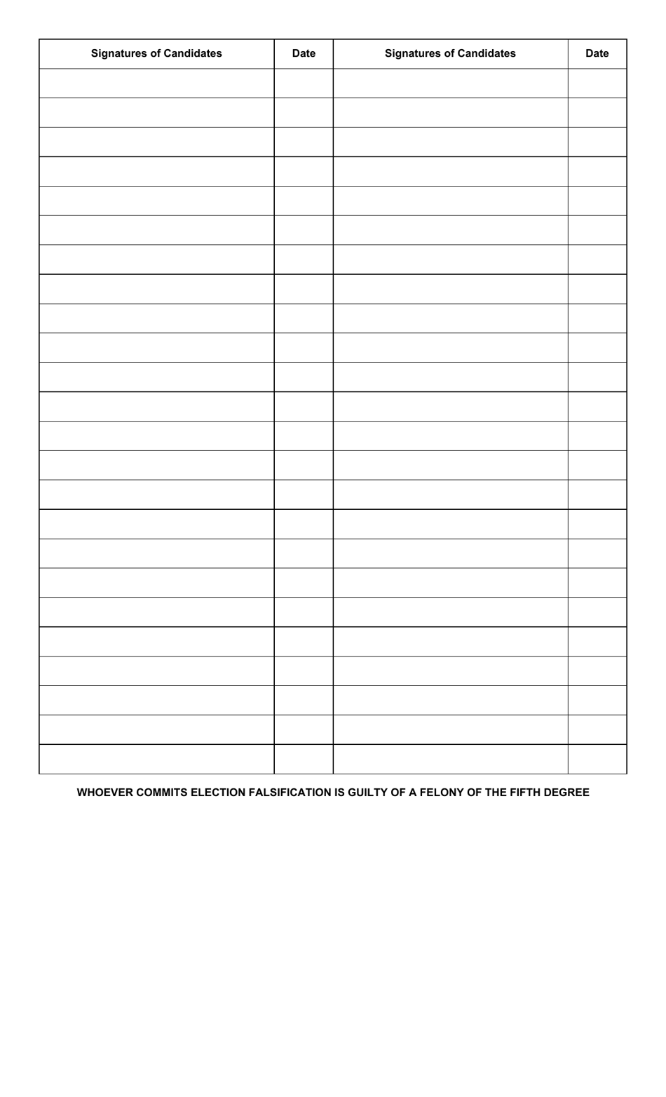 Form 2-OA Declaration of Candidacy and Choice for President of the United States for Delegate-At-Large or Alternate-At-Large to the National Convention (Several Candidates) - Party Primary Election - Ohio, Page 3