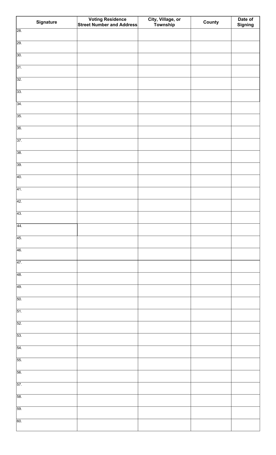 Form 2-O Declaration of Candidacy and Choice for President of the United States for Delegate-At-Large or Alternate-At-Large to the National Convention (Several Candidates) - Party Primary Election - Ohio, Page 6