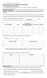 Document preview: Form 3-MA Nominating Petition and Statement of Candidacy for Village Office (Several Candidates) - Ohio