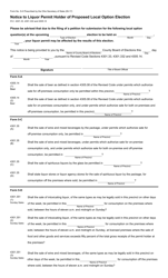 Document preview: Form 5-H Notice to Liquor Permit Holder of Proposed Local Option Election - Ohio