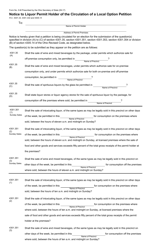 Document preview: Form 5-M Notice to Liquor Permit Holder of the Circulation of a Local Option Petition - Ohio