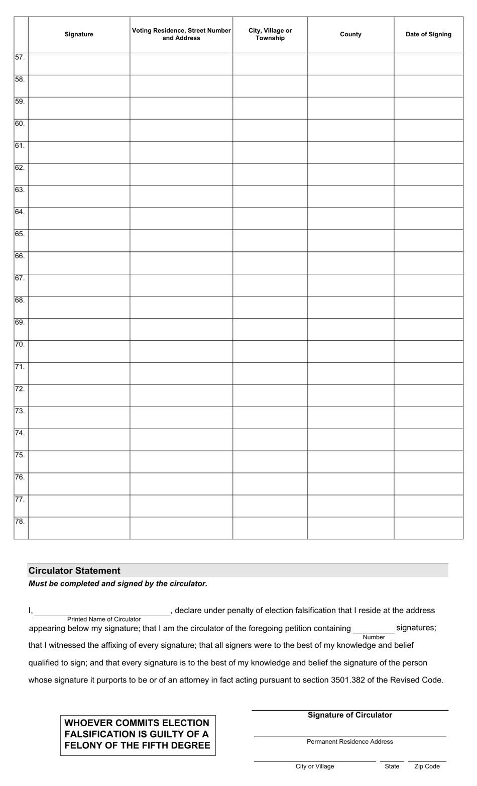Form 6-L Petition for Repeal of County Permissive Tax - Ohio, Page 4