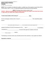 Form 6-K &quot;Referendum Petition - County&quot; - Ohio