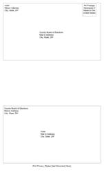 Form 10-C Voter Information Confirmation Notice - Ohio, Page 2