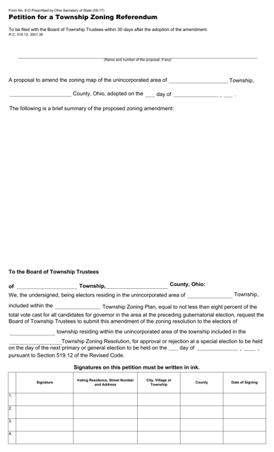 Form 6-O  Printable Pdf