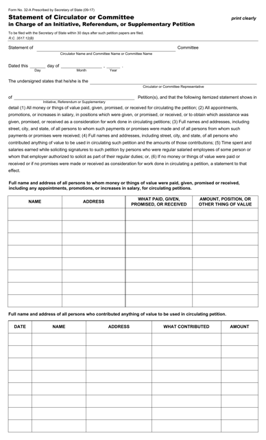 Form 32-A Printable Pdf