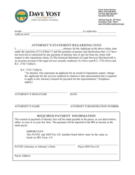 Attorney Fees Application Form - Ohio, Page 2