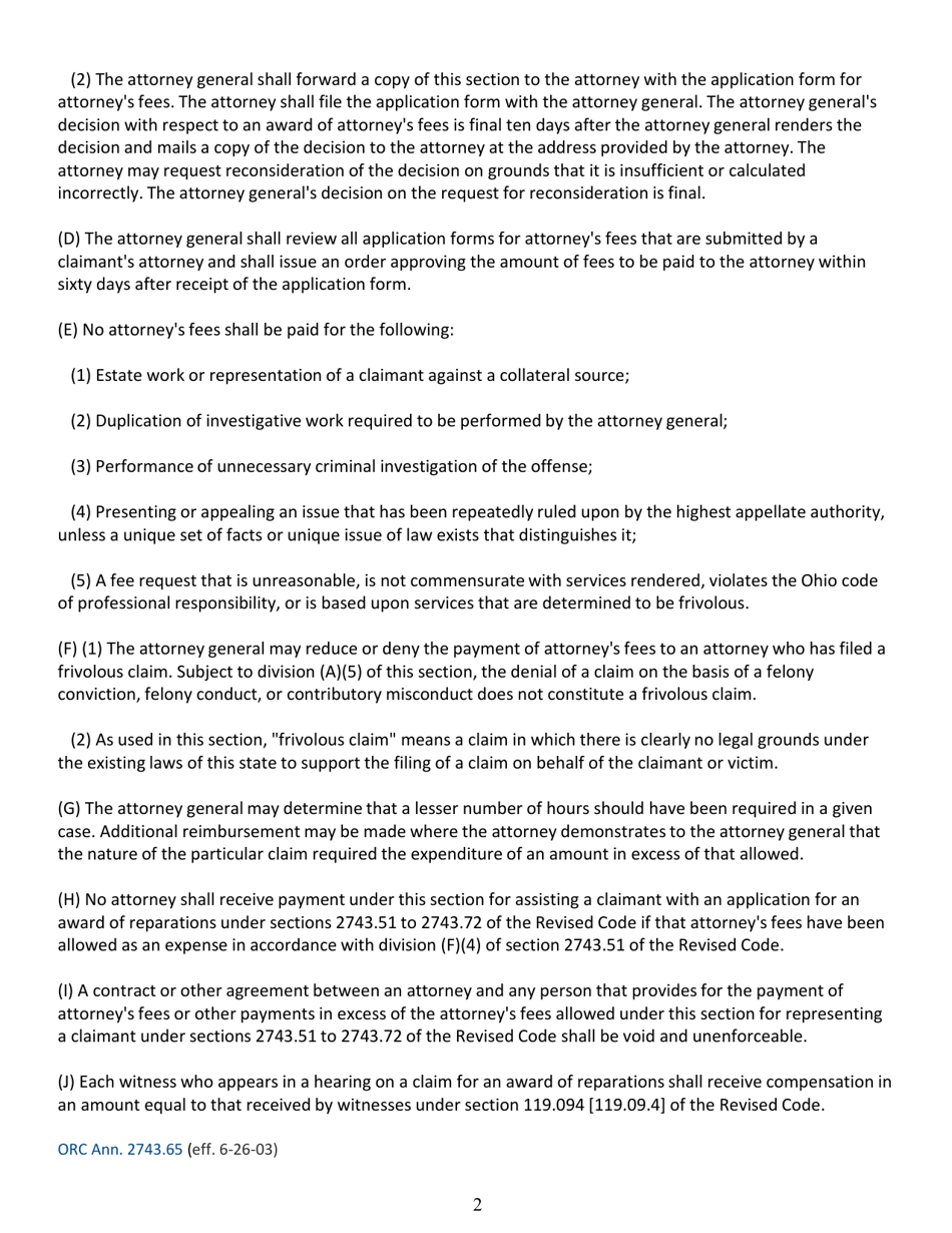 Ohio Attorney Fees Application Form Fill Out, Sign Online and Download PDF Templateroller