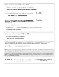 Reimbursement Request Form - Ohio Attorney General Sexual Assault Forensic Examination (Safe) Program - Ohio, Page 2