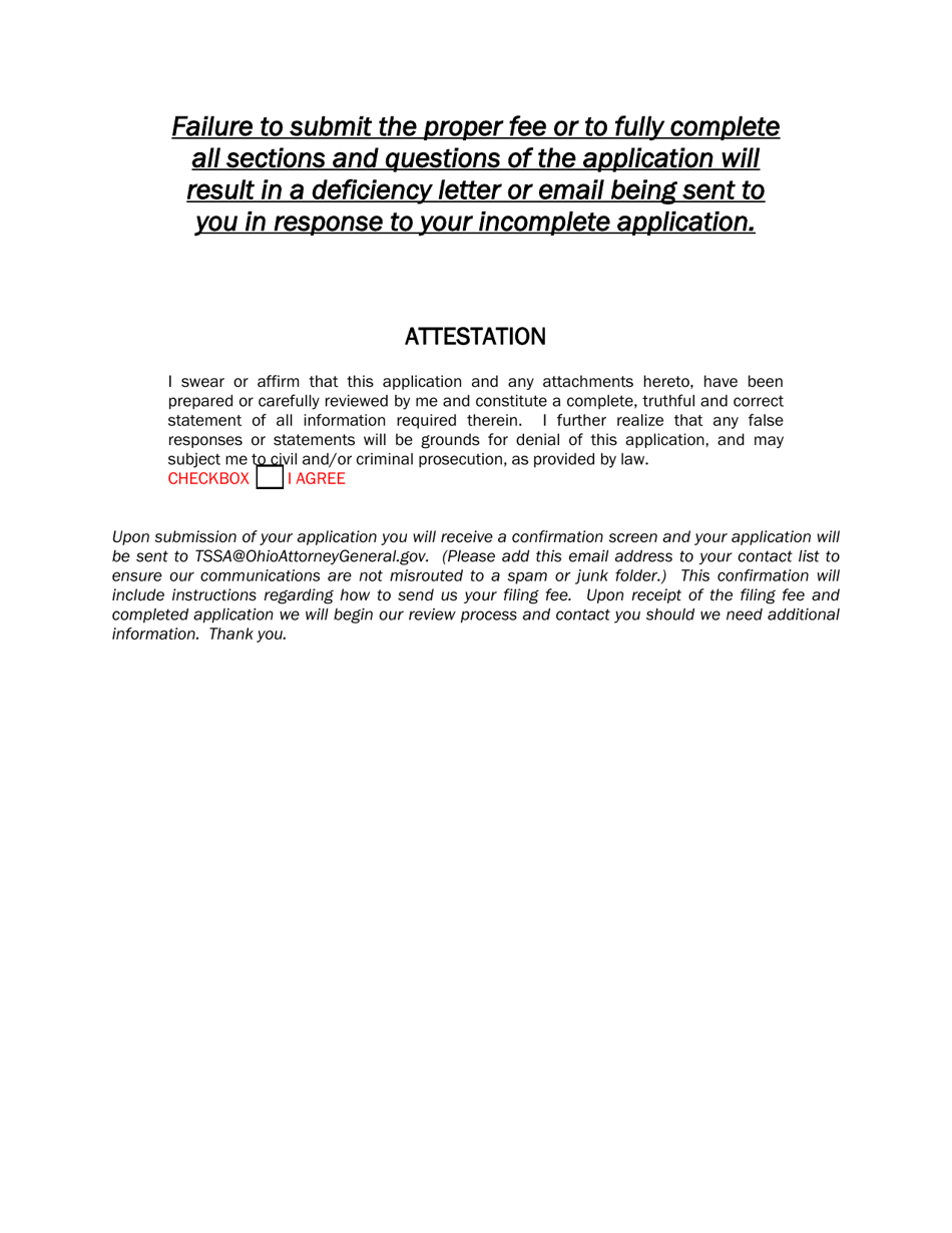 Application for Certificate of Registration - Ohio, Page 8