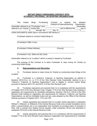 Appendix B Fundraising Contract - Veteran, Fraternal, Sporting-Organizations - Ohio, Page 2