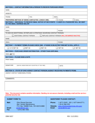 Form OBM-5657 Vendor Information Form - Ohio, Page 2
