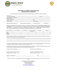 Document preview: Bureau of Criminal Investigation (Bci) Qualified Entity Application Form - Ohio