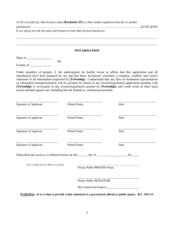 Application for Sexually Oriented Businesses (Corporation) - Ohio, Page 3