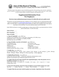 Supplemental Information Form for Employers - Ohio