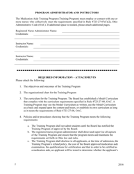 Medication Aide Training Program Application Form - Ohio, Page 2