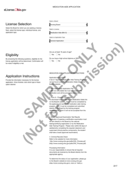 Document preview: Medication Aide Application - Sample - Ohio