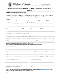 Form A Attestation of Dialysis Technician Training Program Completion - Ohio, Page 3