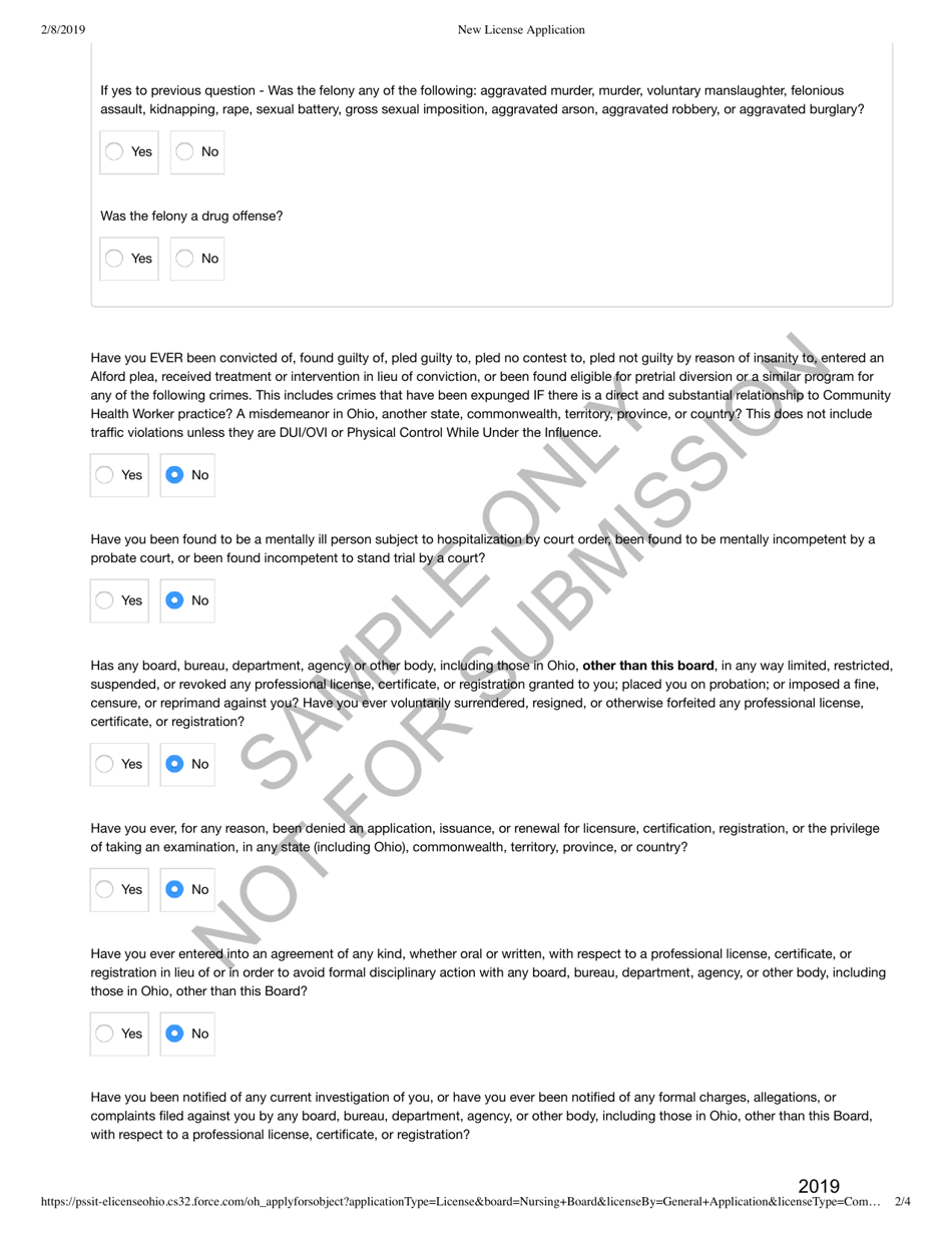 Community Health Worker Application - Sample - Ohio, Page 11