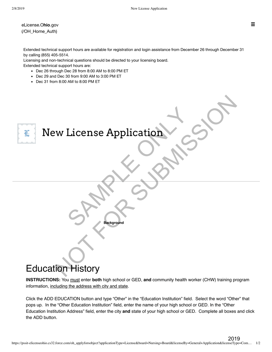 Community Health Worker Application - Sample - Ohio, Page 8